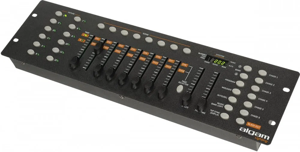 ALGAM LIGHTING Controller DMX 192 (12 Displays x 16 Kanäle) – 482 x 133 x 76 mm – IP20