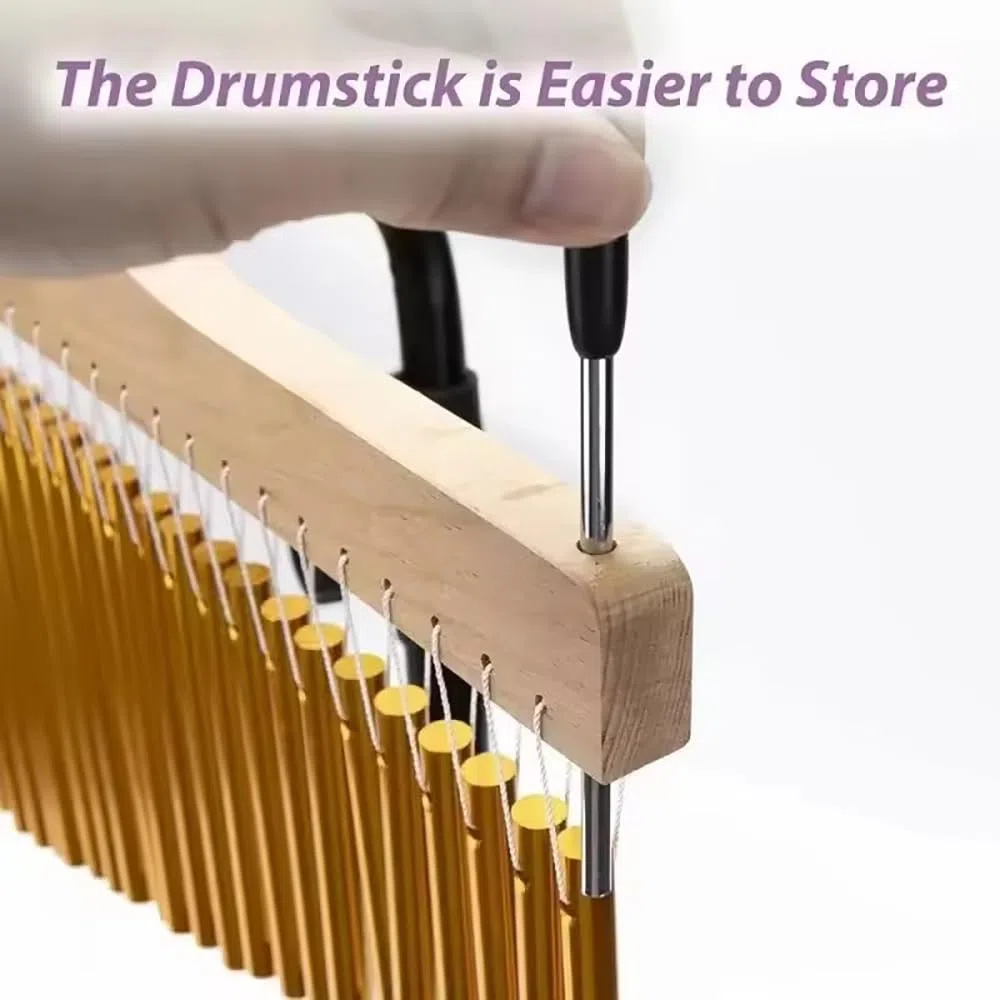 Percussion Chimes,Glockenspiel Klangspiele,36 Klangstäbe für Windspiel, mit faltbarem & einstellbarem Ständer,montierbare Stabgl,Ideal für Percussion Instrument Einsteiger und Musikschulen & Kirche