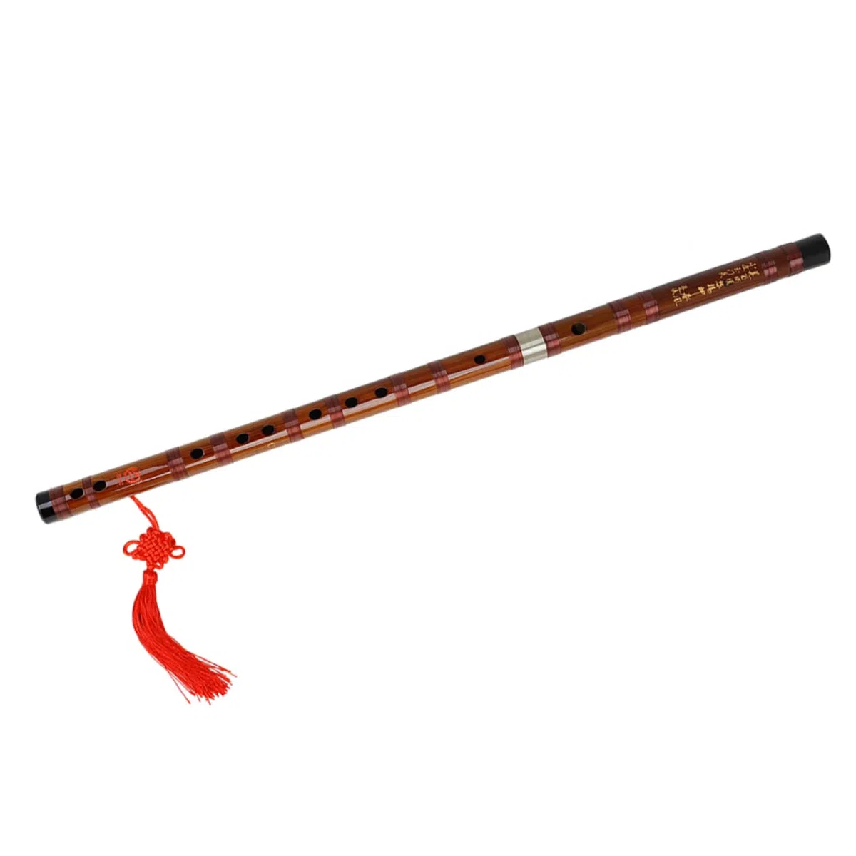 ibasenice Bambusflöte Traditionell Handgefertigt Chinesisches Musikinstrument mit Membranenschutz für Anfänger und Studenten