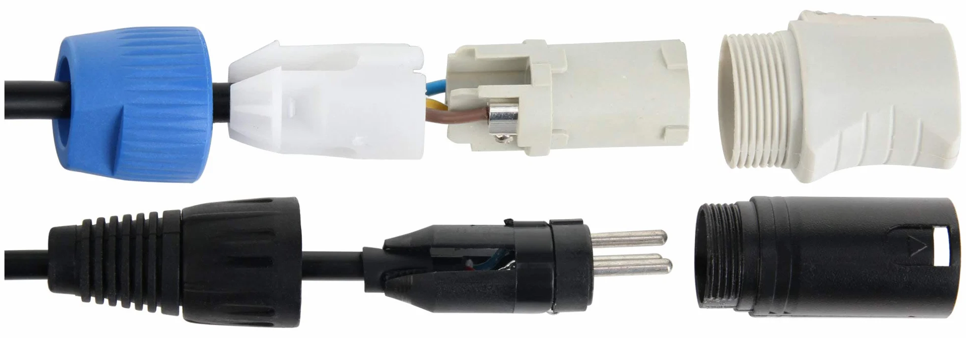 Pronomic Stage PPD-2.5 Hybridkabel Powerplug/DMX 10m (ideal zur Verkabelung von Lichteffekten & Bühnenbeleuchtung)