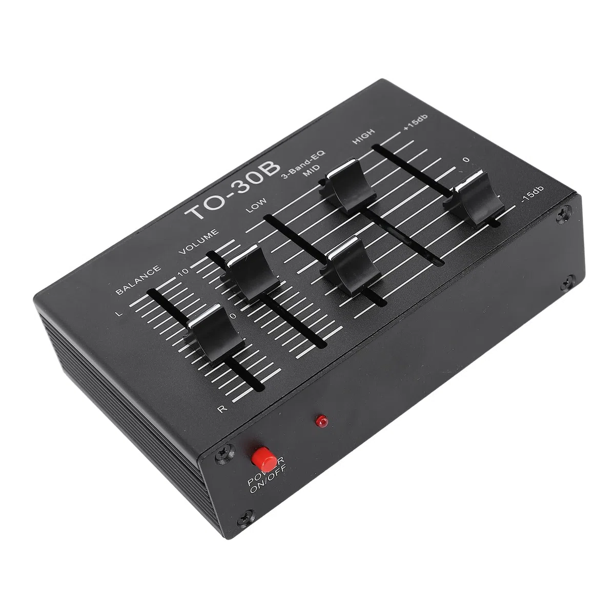 Dpofirs EQ -Equalizer, Niedrig Rausch -HIFI Volumensteuerung Ausgeglichener Stereoer Stereo EQ Equalizer für Elektronische Musikinstrumente