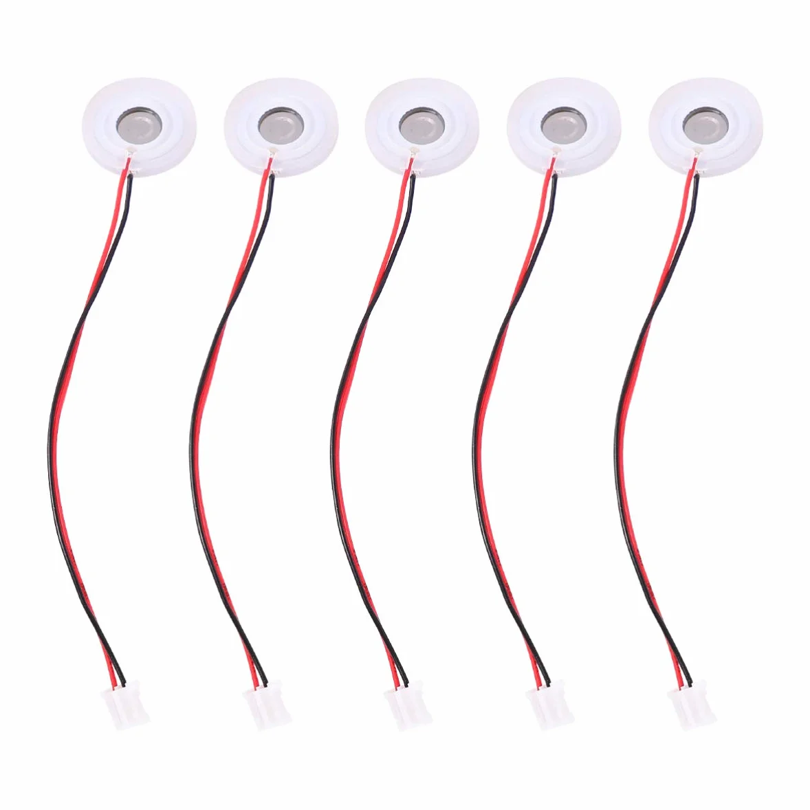 ULTECHNOVO 5 Stück 16mm Ultraschall Nebler Keramikscheiben, Hohe Zerstäubungseffizienz Vernebler Ersatzteile für Luftbefeuchter, mit Dichtungsringen und Steckern für DIY Reparatur