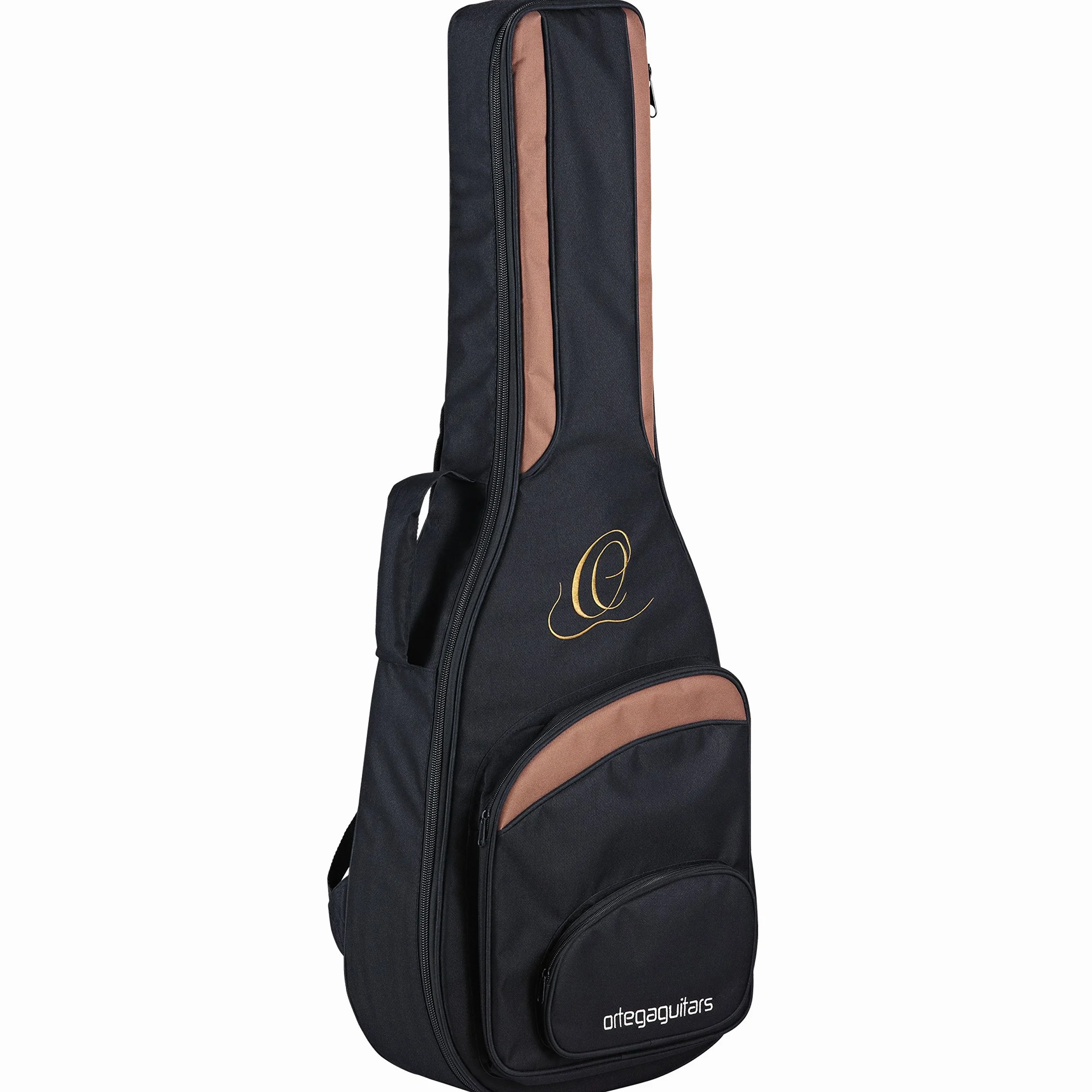 Ortega Guitars Pro Series Bag - 4/4 Klassische Gitarren Tasche - Höhe 103,5 cm - Breite 37,15 cm - Breiter Halsgurt - Schultergurte - Nylon, Schwarz (ONB44)