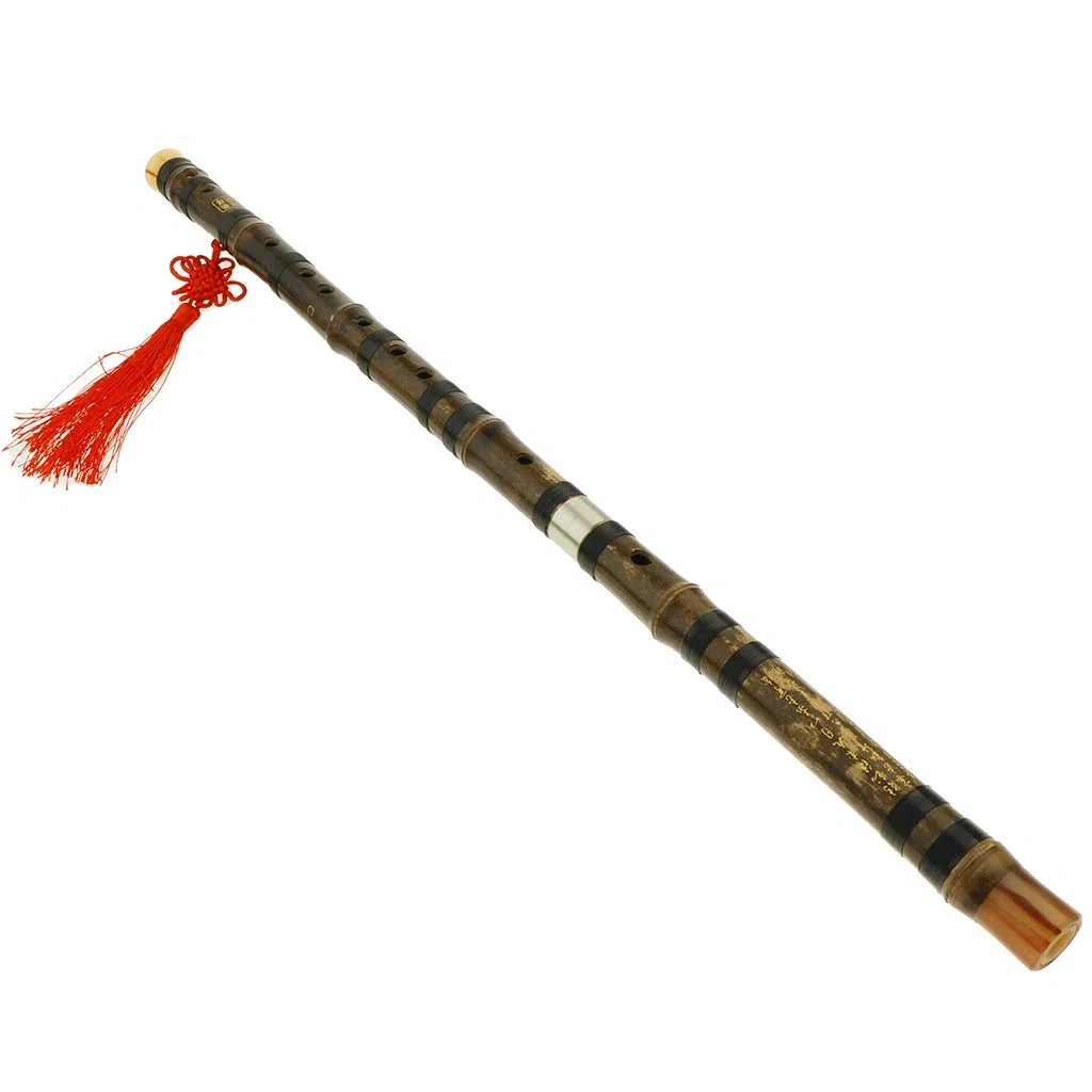 Traditionelle chinesische Flöte, handgefertigt, Bambusflöte, Dizi, D-Ton