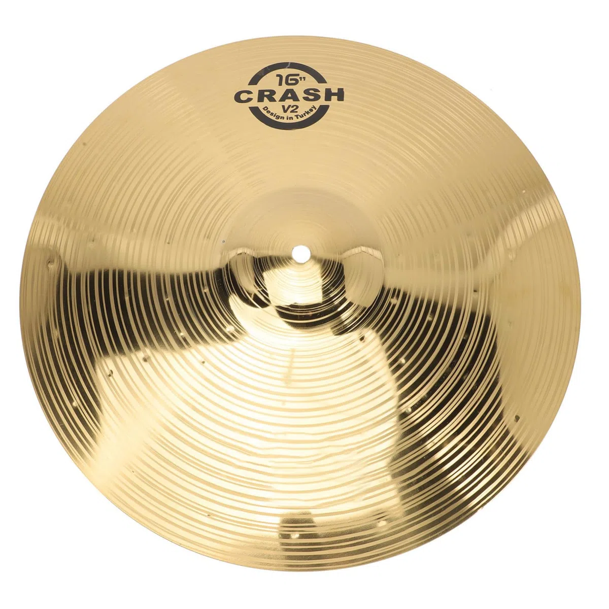 Vaguelly 16 Zoll Crash Cymbals, Messing Schlagzeug Becken für Anfänger Schüler, 40 cm