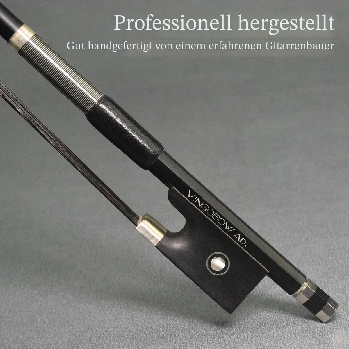 Geigenbogen Violine Geigen bogen Kohlefaser Carbon Bow Schwarzes Rosshaar für lauteren Klang 4/4