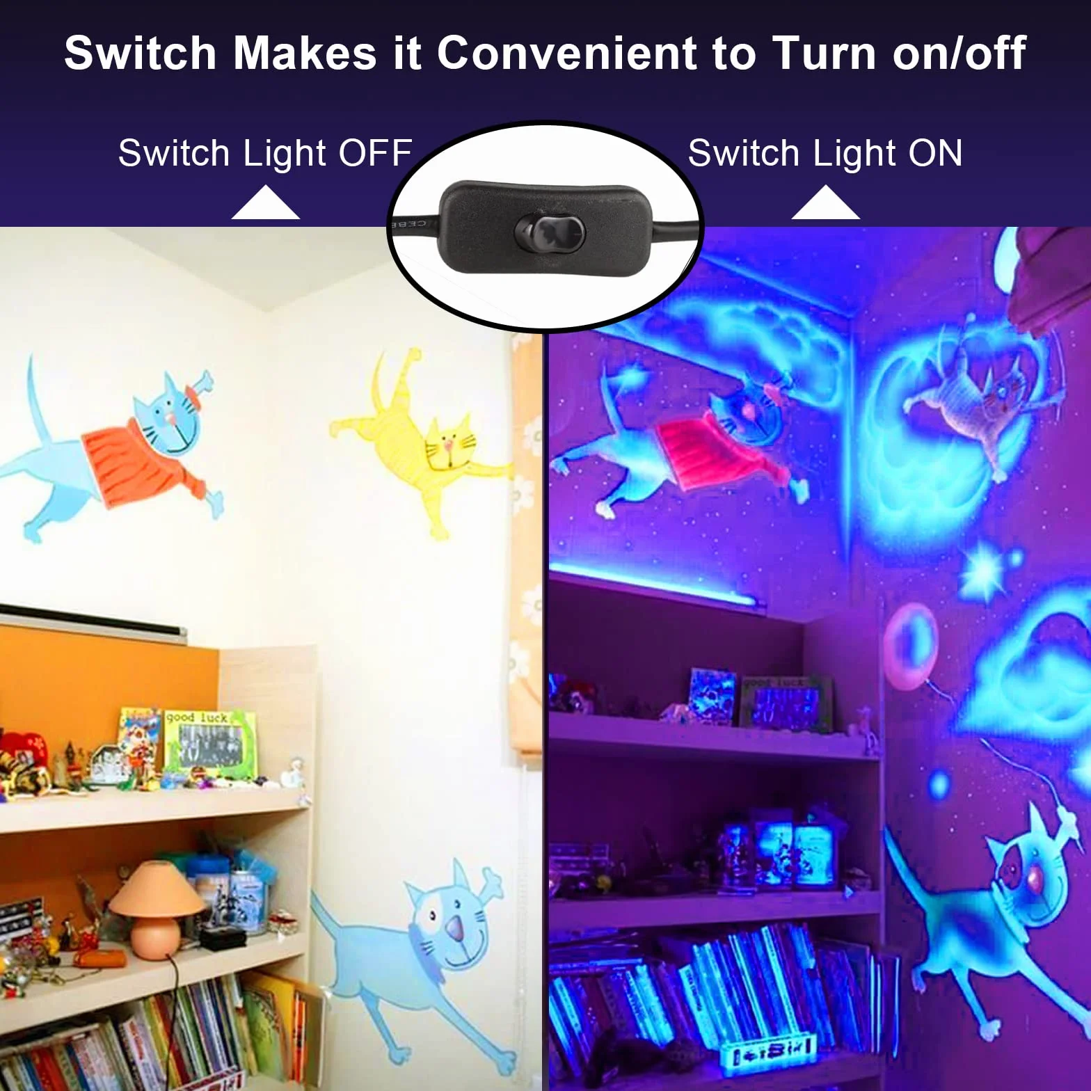 CREATESTAR LED Schwarzlicht Strahler 150W, UV Schwarzlichtlampe 395-400nm, UV Strahler Flutlicht IP65 Wasserdicht Partylicht für Bar Halloween Aquarium Neon Glühparty Fluoreszierende Effekte