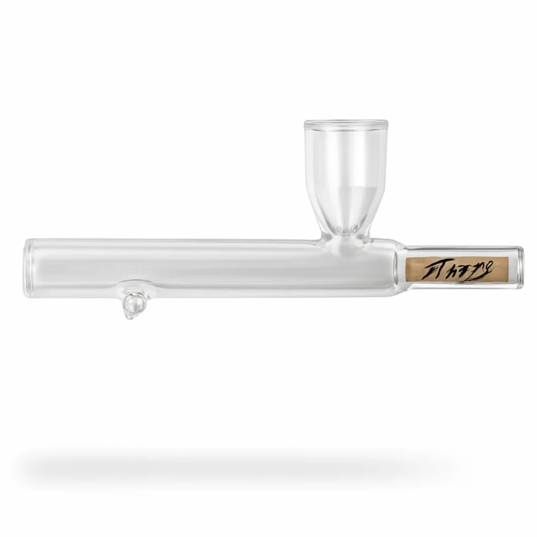 Weedness Glas-Pfeife für Aktivkohlefilter 14 cm – Tabakpfeife Schraubpfeife Smoking Pipe für Unterwegs Purpfeife Kleine Edle Pfeifen
