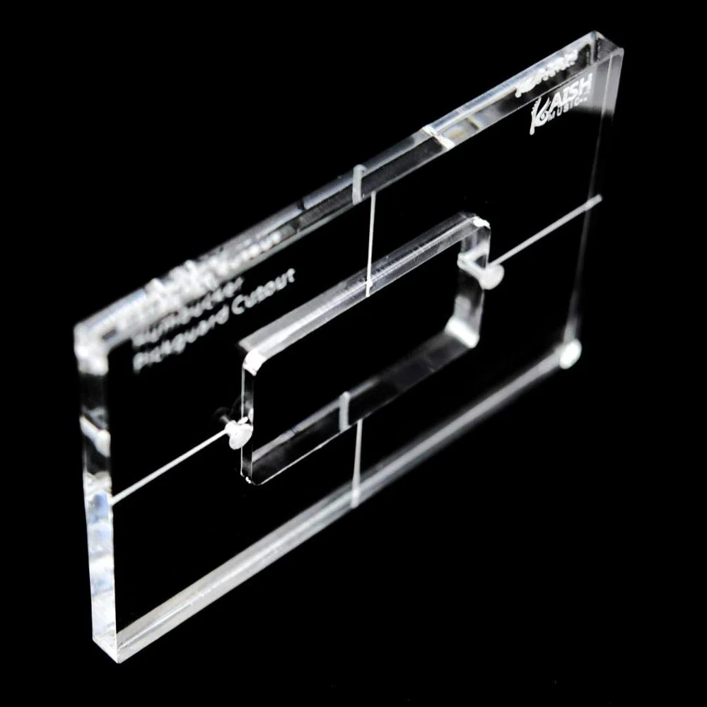 KAISH Acryl Humbucker Pickup Routing-Vorlage Pickup-Vorlagen 2 Stück komplettes Set