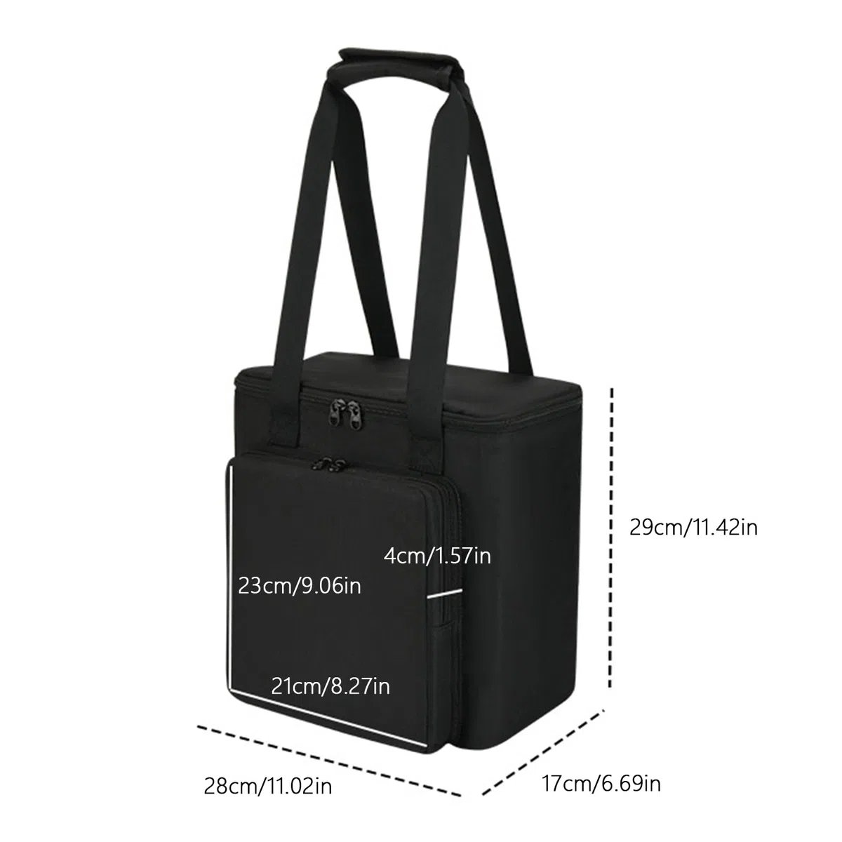 Tragbare Gitarren-Verstärker-Tasche für 10G mit zwei Tragegurten und Schulter, Farbe 1, 29x28x17cm