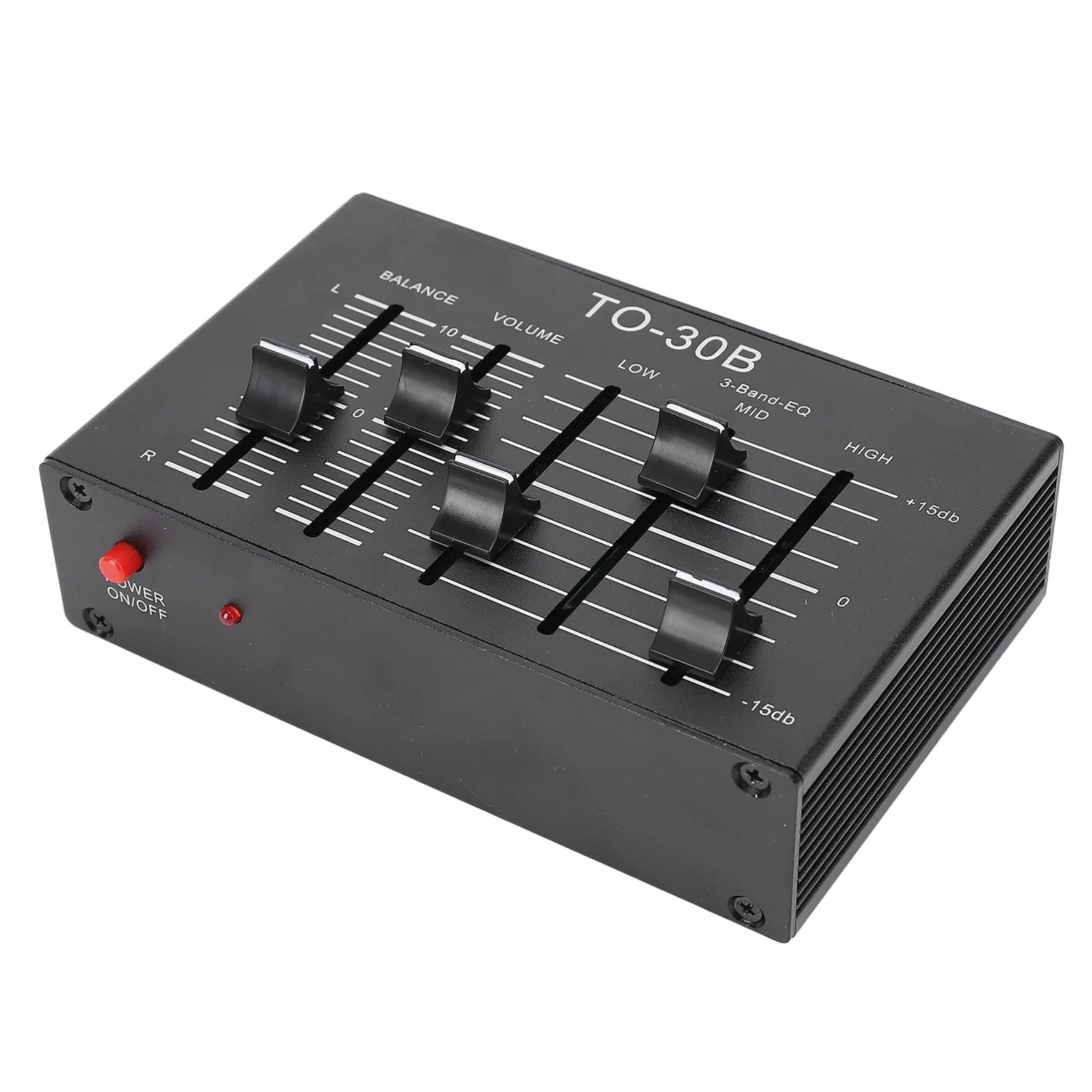 Dpofirs EQ -Equalizer, Niedrig Rausch -HIFI Volumensteuerung Ausgeglichener Stereoer Stereo EQ Equalizer für Elektronische Musikinstrumente