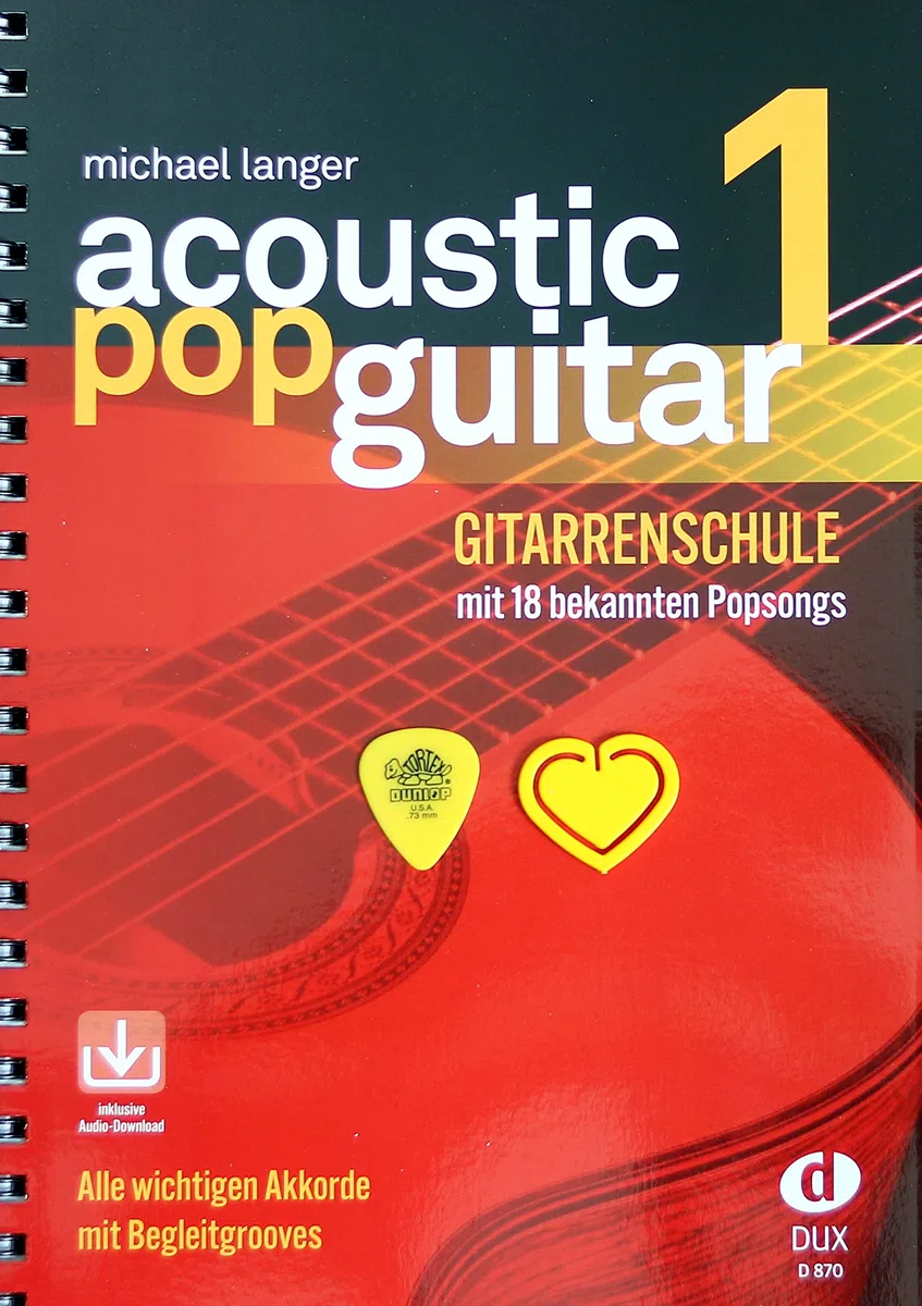 Acoustic Pop Guitar - Band 1 - mit Audio-Download, NOTENKLAMMER und PLEK - ISBN 9783934958128