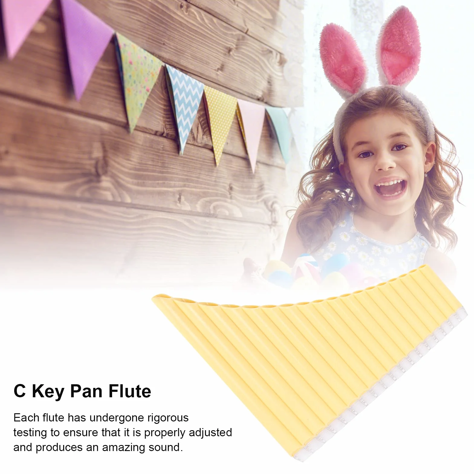 Blasinstrument, Traditionelle Panflöte Kinder Kunststoff für Anfänger für Lehrpersonal für Erwachsene(#1)