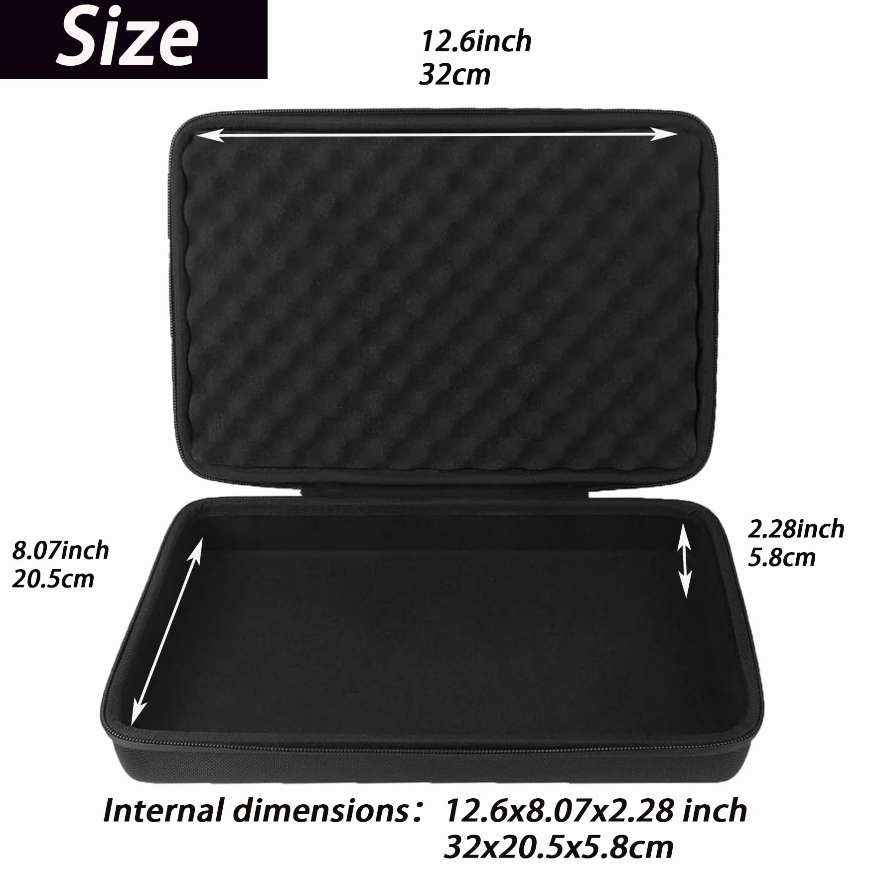 Khanka Tragetasche Hülle für AKAI Professional MPK Mini MK3/ MKII MK2/Mini Play Portables 25 Tasten USB MIDI Keyboard Etui Case.(mit weichem Schaum)