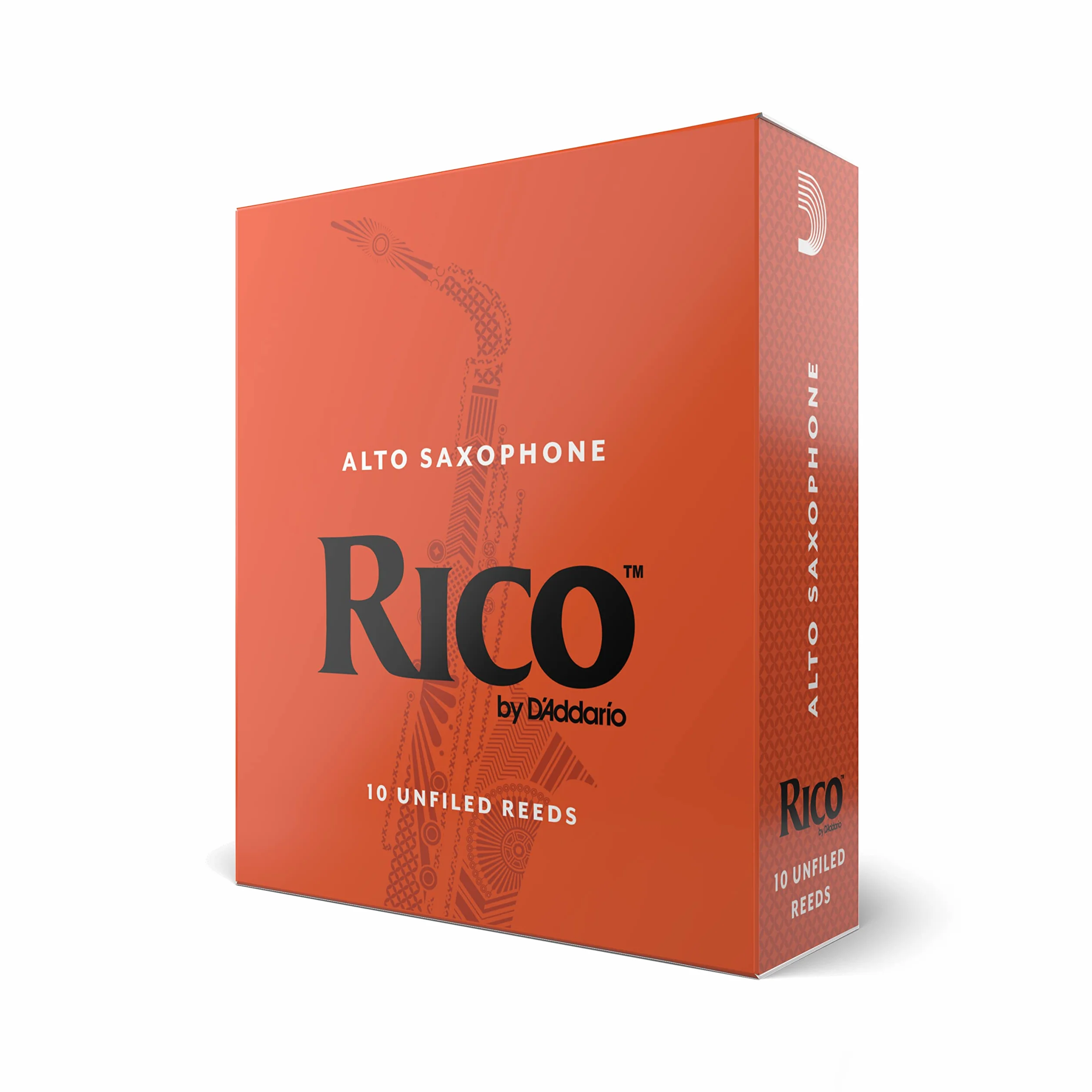 Rico by D'Addario Saxophon Blätter | Hochpräzise gefertigt | Alt Saxophon Blätter 2,5 Stärke | 10er-Packung | Warmer voller Ton | Angenehmes Spielgefühl
