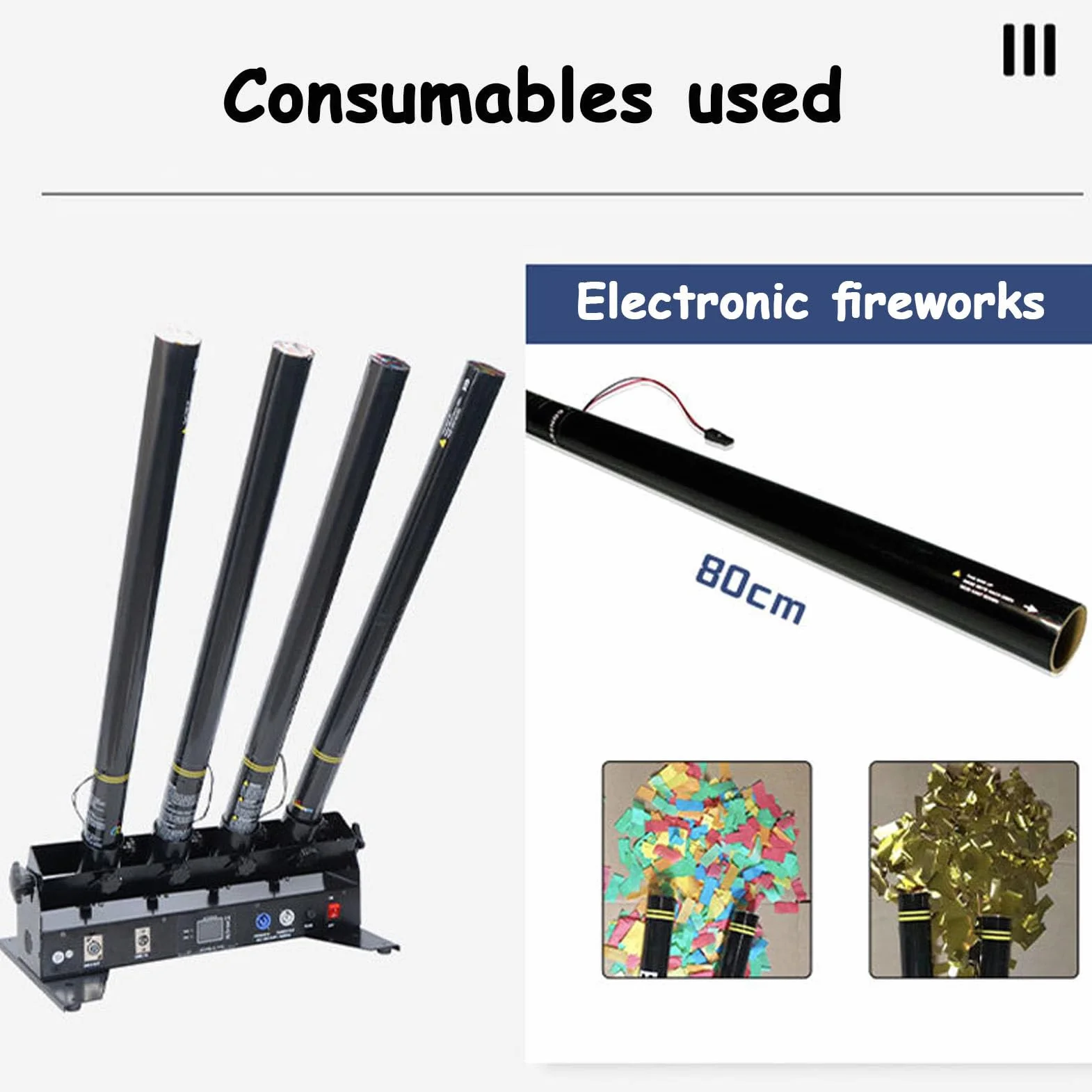 Professionelle Konfettimaschine, elektrischer Konfettiwerfer, DMX-gesteuerte digitale Konfettikanone mit Fernbedienung, Konfetti-Shooter für DJ-Party, Nachtclub, Hochzeit, Bühne, Konzert, Event