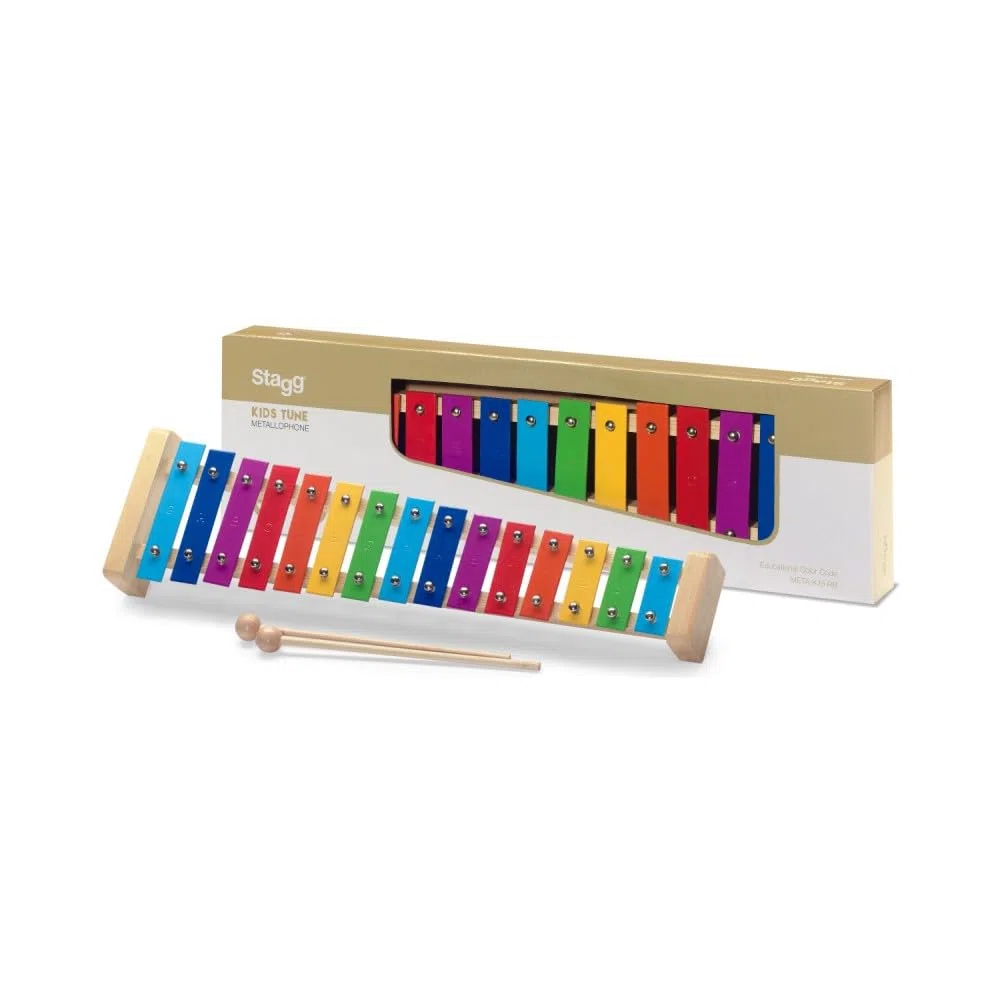 STAGG META-K15 RB Metallophon mit 15 farbigen Stäben