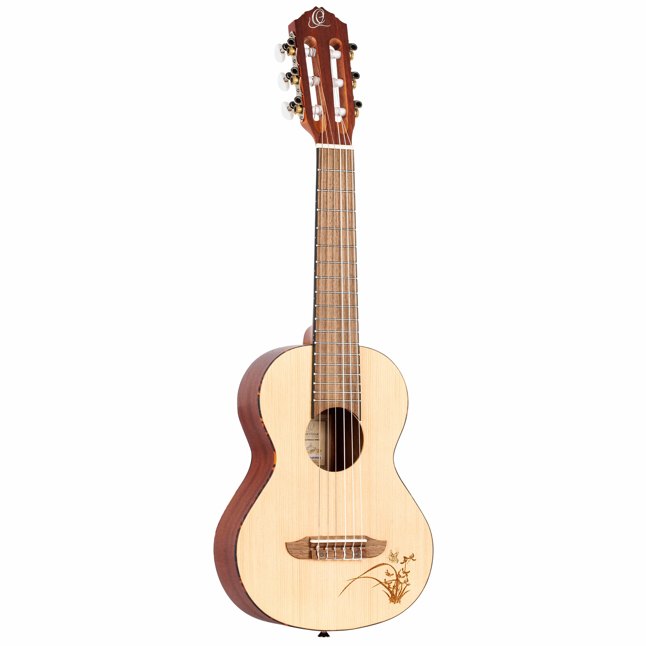 Ortega Guitars Mini Reise Gitarre – Mini Travel Series – Fichte, Mahagoni, Natur (RGL5)