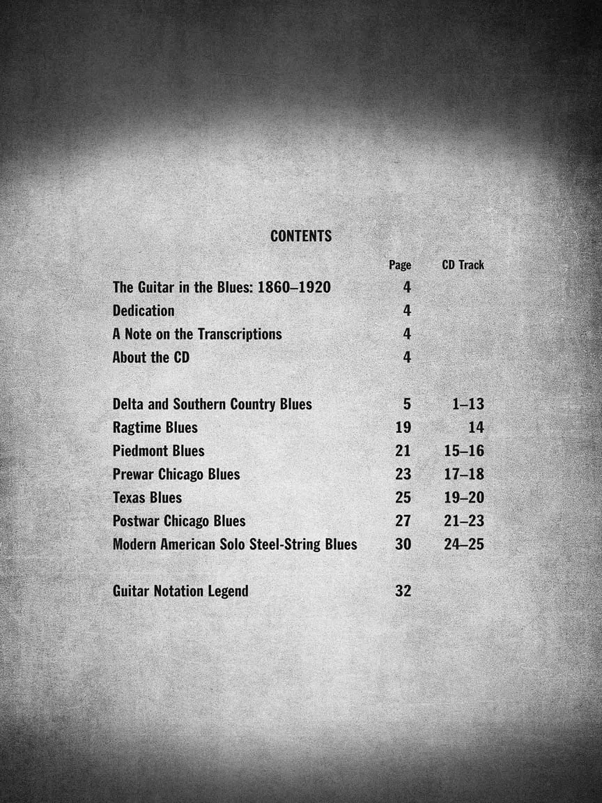 12-Bar Fingerstyle Blues: Noten, CD für Gitarre: 25 Solo Pieces for Acoustic or Electric Guitar